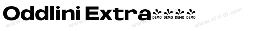 Oddlini Extra字体转换 Oddlini Extra字体转换
